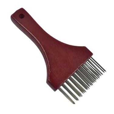 Imagem de Fenteer Amaciador de Carne Manual, Utensílio de Cozinha Prático, Amolecedor de Carne, Socador, Vermelho, Tamanho real