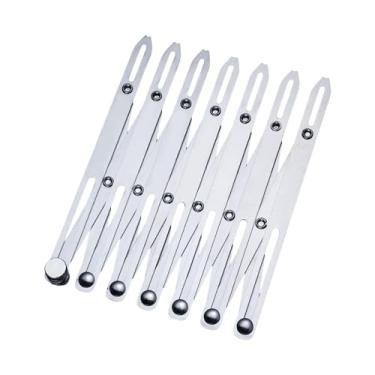 Imagem de UGPLM Régua de costura expansível com espaçador para casas de botão, ferramenta guia ajustável para costura, quilting, artesanato, pregas, decoração de casa, Cabeça Curta de 7