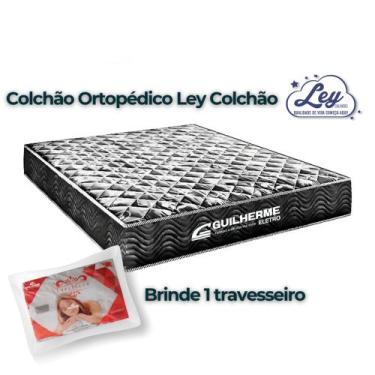 Imagem de Colchão Casal de espuma D28 Semi-Ortopédico Usavel nos 2 lados Ley Col