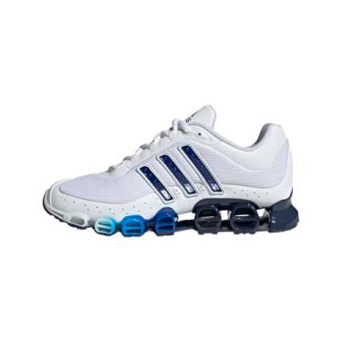 Imagem de adidas Megaride Tênis masculino casual com cadarço - azul, branco, Multi, 6 Wide Women/5 Wide Men