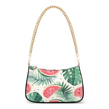 Imagem de CEBUGI Bolsas transversais femininas bolsa de ombro melancia bolsa clutch elegante com alça de corrente