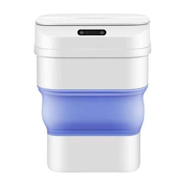 Imagem de Lixeira Automatica Sensor Smart Cesto De Lixo Retratil Inteligente A Prova Agua Cor:azul;tamanho:u