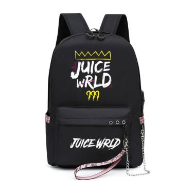 Imagem de Mochila Juices Wrlds Cartoon Kids School Nylon 31x14x42cm