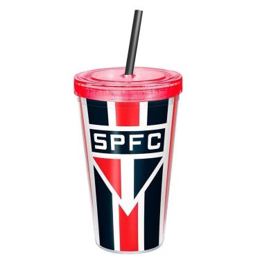 Imagem de Copo Sude Canudo São Paulo Tricolor-Unissex