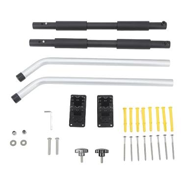 Imagem de LiebeWH Rack de Montagem na Parede Suporte de Liga de Alumínio Suporte de Armazenamento Garagem Ajustável 40KG Racks de Caiaque Ferramenta Retrátil de Canoa, de Parede Ajustável de 62-102cm para