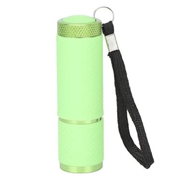 Imagem de Ainoli lanterna em forma de lâmpada de unhas, salão de casa, portátil, led, secador de unhas, ferramenta de arte para fixação de strass (Verde)