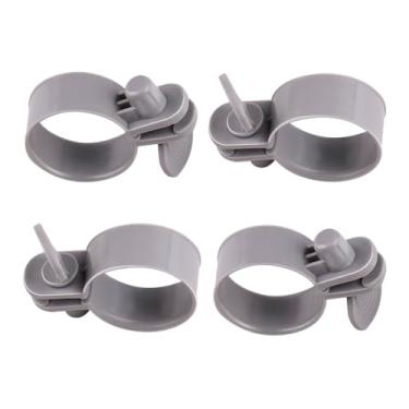 Imagem de Ciuouient Braçadeiras de conector de mangueira de bomba de filtro de plástico de 3,8 cm compatíveis com piscinas Summer Escape, Intex e Coleman (incluindo 4 braçadeiras de conector de mangueira)