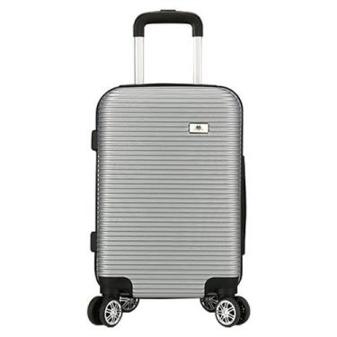 Imagem de Mala De Viagem Grande 77x48x30 Em Abs C/ Rodinhas 360º - EAGLE, Prata