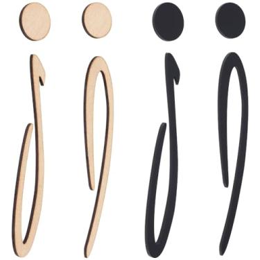 Imagem de GORGECRAFT 2 cores, 4 peças, masculino, feminino, escovado, sinalização de porta de banheiro, sinais de identificação de banheiro, conjunto de figuras de plástico, espelho 3D, vaso sanitário, adesivo