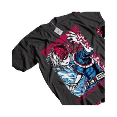 Imagem de Camiseta Gráfica Oversized Shoto Todaraki Boku No Hero Academia Dabi A