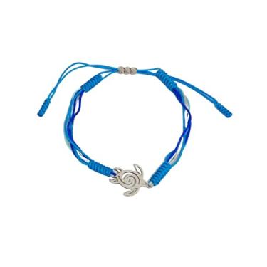Imagem de DATOA Pulseira azul surfista de praia para mulheres e homens, ajustável, impermeável, feita à mão, trançada, joia de verão, 7, Metal, Sem Pedra Preciosa