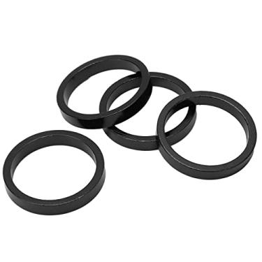 Imagem de Acouto 4 Unidades de Espaçador de Fone de Ouvido Em Liga de Alumínio para Bicicletas de Montanha e Estrada - Tubo de 28,6 Mm, Arruela de Garfo de Bicicleta Leve, Desempenho de Ciclismo Aprimorado (#1)
