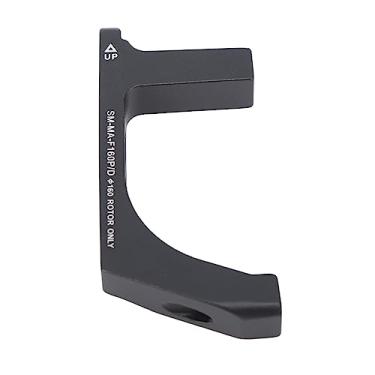 Imagem de KIMISS Adaptador de Freio a Disco de Bicicleta - Conversor de Suporte de Montagem Preto Em Liga de Alumínio para Roda Dianteira de Bicicleta de Estrada de 160 Mm, Desempenho de Frenagem Aprimorado,