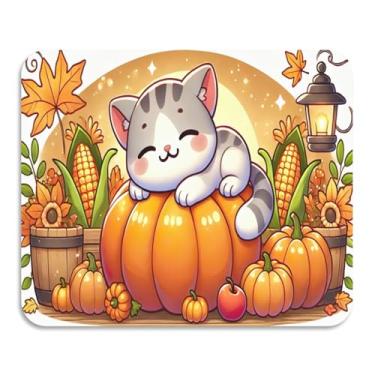 Imagem de Tapete de café de gato de outono para bancada absorvente de micro-ondas para pia ou embaixo da prateleira