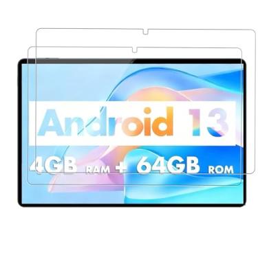 Imagem de Oshmirian 【Pacote com 2】 Protetor de tela para tablet QunyiCO E10 2025 de 10,1 polegadas – vidro temperado, dureza 9H, antiarranhões, sem bolhas, transparente HD, fácil instalação