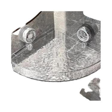 Imagem de Prateleira De Parede Transparente Sem Furos Com Padrão Glacial, Pratel