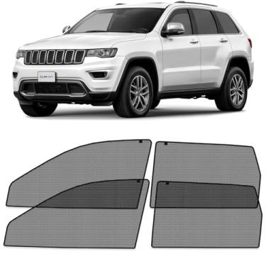 Imagem de CLIM ART Persianas magnéticas de janela de carro para Jeep Grand Cherokee 2011-2021, cortinas bloqueadoras de sol, capas de janela lateral, acessórios de carro para acampamento, proteção de