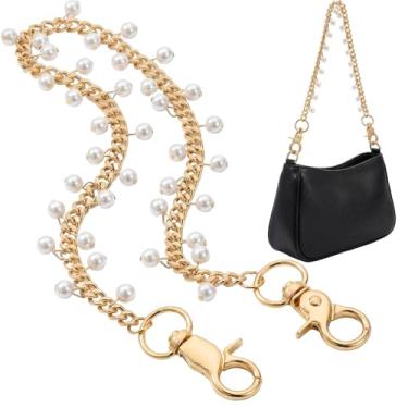 Imagem de Hinly Corrente de berloque de bolsa, ouro de 33,4 cm, alça curta, alça de bolsa, berloques, acessórios de substituição para mulheres, bolsa de mão faça você mesmo, ombro transversal, embreagem