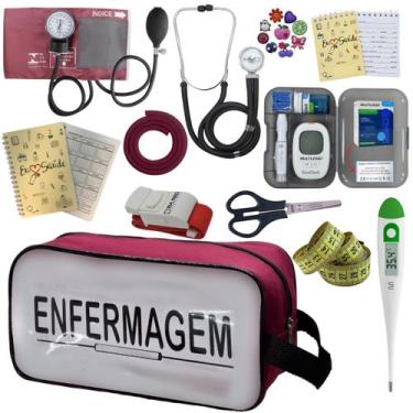 Imagem de Kit Enfermagem Completo Top + Medidor Glicose  - PREMIUM, P.A. Med, IN