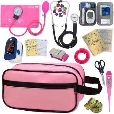 Imagem de Kit De Enfermagem Completo Medidor Glicose Aparelho Pressao - PREMIUM,