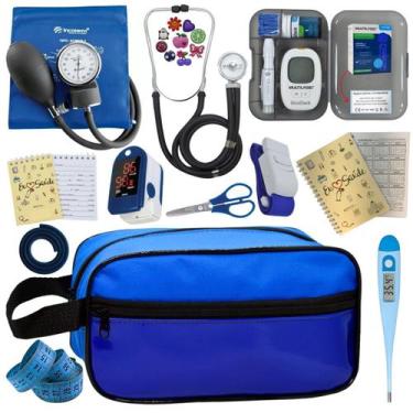 Imagem de Kit De Enfermagem Completo Medidor Glicose Aparelho Pressao - PREMIUM,