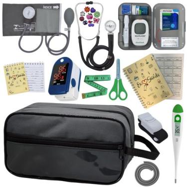 Imagem de Kit De Enfermagem Completo Medidor Glicose Aparelho Pressao - PREMIUM,