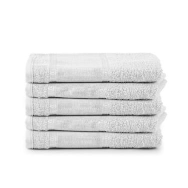 Imagem de Kit 40 Toalhas Lavabo Branco Para Bordar Liso - arjotec