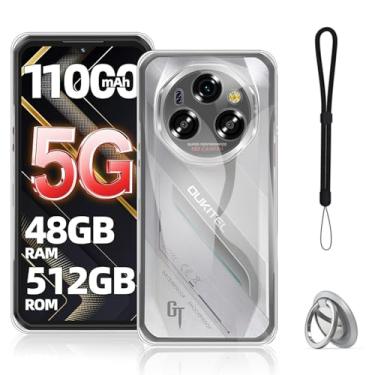 Imagem de NOUKAJU Capa para Oukitel WP62, capa protetora de TPU, antiqueda, absorção de choque, proteção abrangente, capa protetora para Oukitel WP62 (transparente)