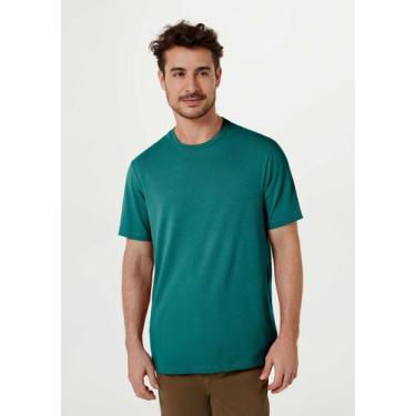 Imagem de Camiseta Básica Masculina Comfort Super Cotton - Hering, G, Verde petr