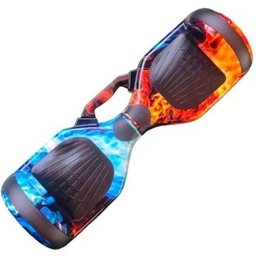Imagem de Hoverboard Skate Elétrico 6.5 Led Bluetooth Cores Brinovar Fogo E Gelo