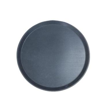 Imagem de Bandeja Redonda Antiderrapante 40Cm - Preta - Veneza