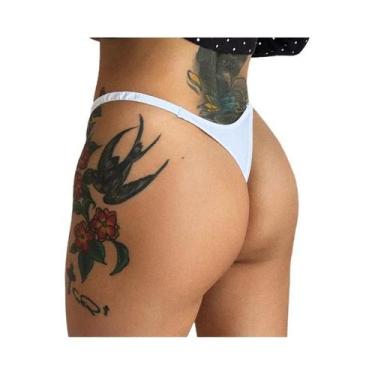 Imagem de Calcinha G String Sem Costura Em Seda Gelada Com Estampa De Leopardo T