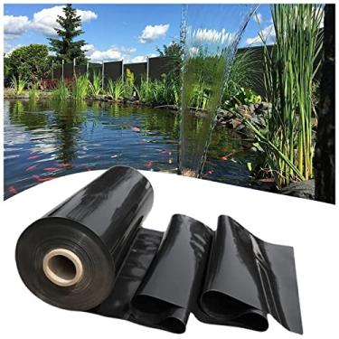 Imagem de Forro de lago HDPE 2x3m 3,5x3m 4x9m 5x12m 6x7m 8x15m Revestimentos de lagoa resistentes a UV Filme de membrana impermeável Lona de forro de lago de corte fácil para fontes fluxo de piscina (tamanho