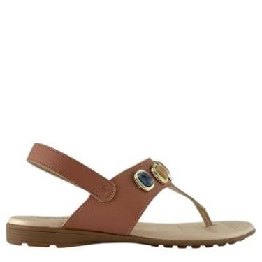 Imagem de Sandália Rasteira Modare Feminina Conforto com Pedras-Feminino