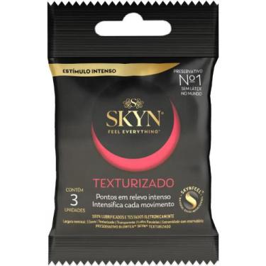 Imagem de Preservativo SKYN Texturizado c/ 3 Unidades