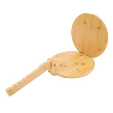 Imagem de Acouto Prensa de Tortilha de Madeira Premium Com 50 Rodadas de Pergaminho | Tortilhas Mexicanas Caseiras, Naan, Massa de Pizza e Muito Mais - Achatamento de Massa Sem Esforço e Cozinha Elegante