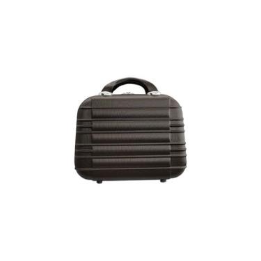 Imagem de Frasqueira de viagem maleta necessaire rígida abs - CHX, Marrom, P