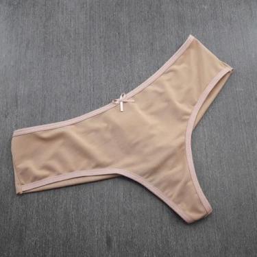 Imagem de Tanga Fio Duplo em Microfibra Cor:ChocolateTamanho:M - Kit Mania Linge