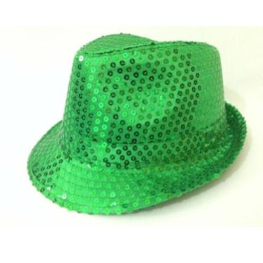 Imagem de Chapéu Carnavalesco Adereço Fantasia Brilhante Adulto Paetê - DreamInB