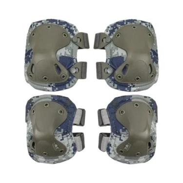 Imagem de Protetores De Joelho E Cotovelo Táticos Camo Unissex Para Homens E Mul