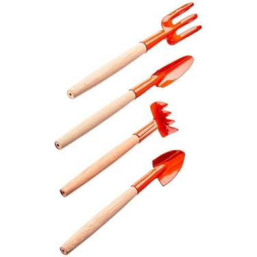 Imagem de Kit Ferramentas Jardinagem Conjunto 4pç Mini P/ Vaso Prático - WESTERN