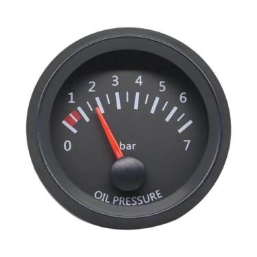 Imagem de Medidor De Temperatura De Água E Óleo 52MM 12V Com Visor Preto, Medido