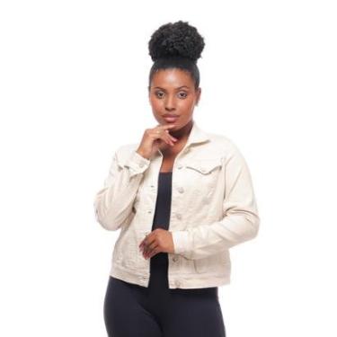 Imagem de Jaqueta Jeans Feminina Básica Jaquetinha Casual Moda Jeans-Feminino