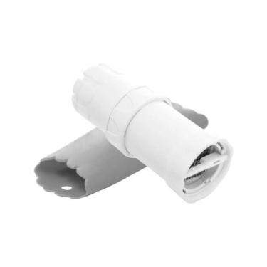 Imagem de Moedor para Alho de Plástico com Descascador de Silicone Branco 5cm x 