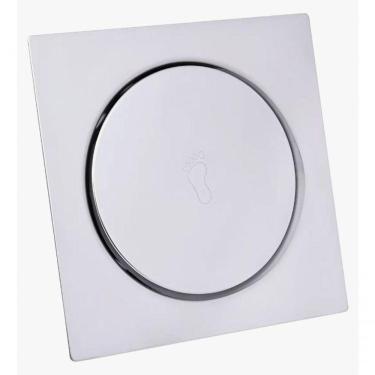 Imagem de Ralo Inteligente Click 10x10 Cm Inox Banheiro Lavabo Veda Cheiro