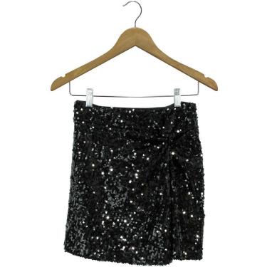 Imagem de Saia Labellamafia Stimulus Paete Preta Feminina-Feminino