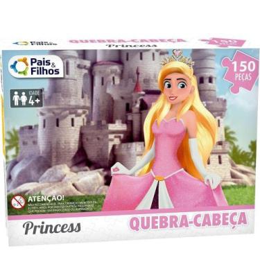 Imagem de Quebra-cabeça Pais e Filhos Infantil Princesas 150 Peças - GALA