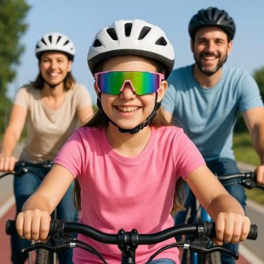 Imagem de Óculos de sol infantil esportivo-ciclismo-corrida uv bicolor - ALÍKI, 