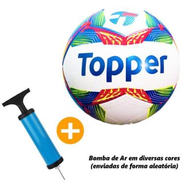 Imagem de Kit Bola Bomba de Ar Campo Futsal Volei Society Jogo Esporte - - Toppe