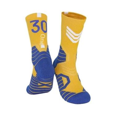 Imagem de Meias De Basquete Profissionais Masculinas Antiderrapantes, Meias Espo